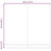 vidaXL Markise Manuell Weinrot 300x250 cm