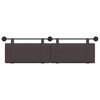 vidaXL H&auml;ngevorderseite Wandmontiert Dunkelbraun 190 x 55 x 5 cm Stoff