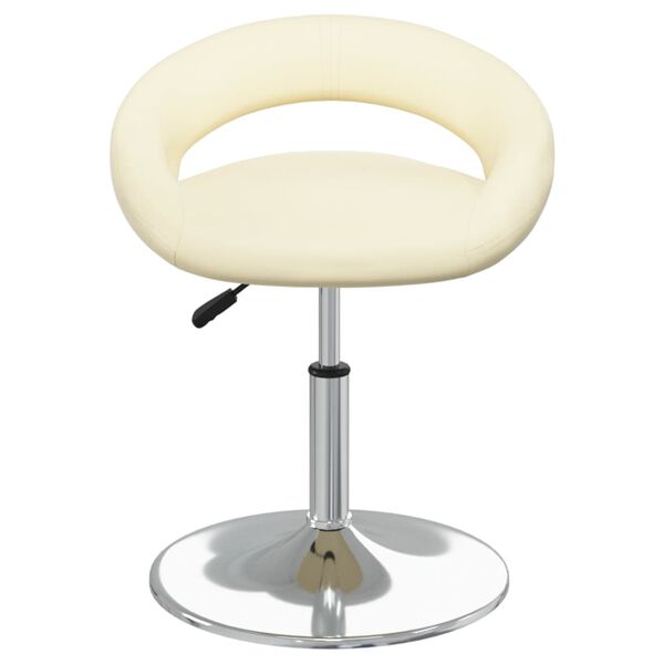 vidaXL Barhocker Creme Kunstleder
