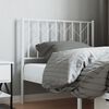 vidaXL Ersatz-Kopfteil Metall Wei&szlig; 90 cm