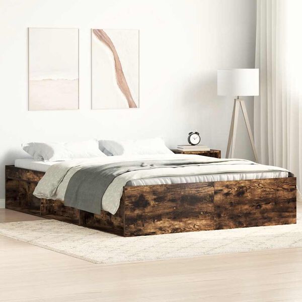 vidaXL Bettgestell R&auml;uchereiche 140x200 cm
