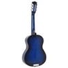 vidaXL Klassikgitarre für Anfänger und Kinder Blau 1/2 34"