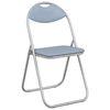 vidaXL Klappstuhl 8 pcs Grau 48 x 43,5 x 81 cm Kunstleder