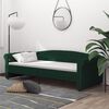 vidaXL Tagesbett mit Matratze USB Dunkelgr&uuml;n Stoff 90x200 cm