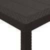 vidaXL Garten Essgruppe 9 pcs Braun Polypropylen
