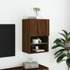vidaXL TV-Schrank mit LED-Leuchten Braun Eichen-Optik 40,5x30x60 cm