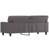 vidaXL 2-Sitzer-Sofa Grau 140 cm Kunstleder