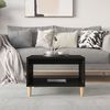 vidaXL Couchtisch Schwarz 60x50x40 cm Holzwerkstoff