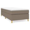 vidaXL Boxspringbettgestell Taupe 90x200 cm Stoff