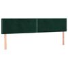 vidaXL Boxspringbett mit Matratze Dunkelgr&uuml;n 120x190 cm Samt