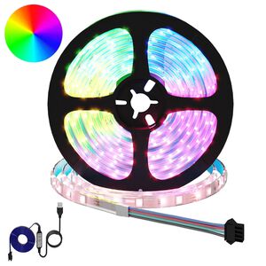 vidaXL LED-Streifen 2 stk. Schwarz und Transparent