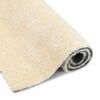 vidaXL Shaggy Bereichsteppich Creme 120 x 160 cm Polyethylen