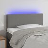 vidaXL LED Kopfteil Dunkelgrau 80x5x78/88 cm Stoff
