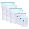 vidaXL Aufbewahrungstaschen 10 pcs Transparent und Blau 100 x 80 cm