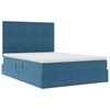 vidaXL Aufbewahrungsbett mit Matratze Dunkelblau 140 x 200 cm Samt