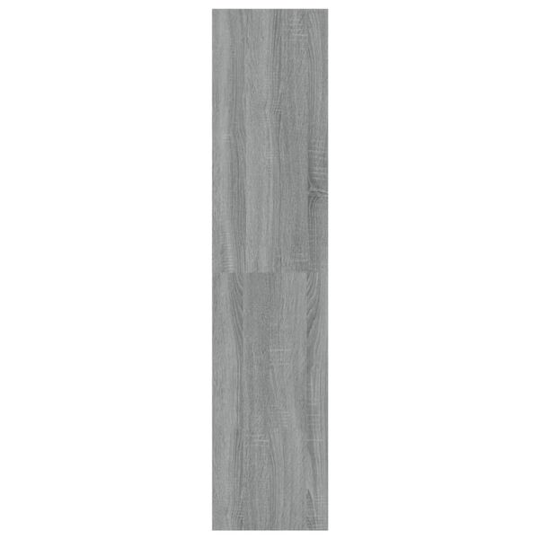 vidaXL B&uuml;cherregal/Raumteiler Grau Sonoma 100x30x135 cm