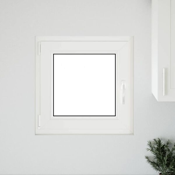 vidaXL Kellerfenster "RISOR" 50x50 cm Drehkipp DIN Links Wei&szlig;