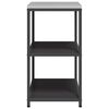 vidaXL K&uuml;chenaufbewahrung mit Regal Schwarz 60 x 50 x 92 cm Stahl