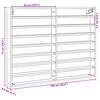 vidaXL Vitrinenschrank Wei&szlig; 100x8,5x75 cm Holzwerkstoff