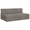 vidaXL Klappsofa Bett Hellgrau 203 x 152 x 15 cm Samt