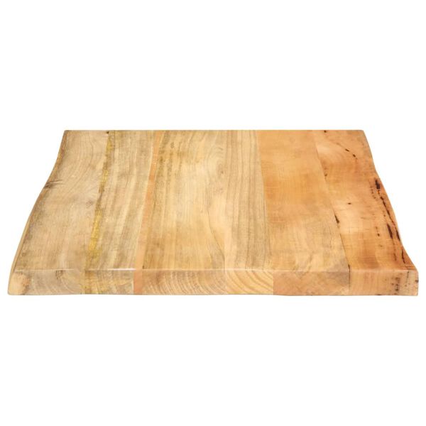 vidaXL Tischplatte mit Baumkante 60x60x2,5 cm Massivholz Mango