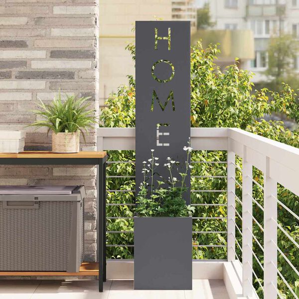vidaXL Garten Sichtschutz-Leinwand Anthrazit 32 x 140 cm