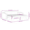 vidaXL Tagesbett Ausziehbar mit Matratze Hellgrau 80x200 cm Stoff