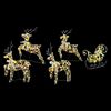 vidaXL LED Rentiere mit 40 LEDs 5 pcs Multicolor PET