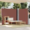vidaXL Ausziehbare Seitenmarkise 170x1200 cm Braun