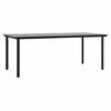 vidaXL Garten Essgruppe mit Kissen 9 pcs Hellgrau Poly-Rattan