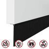 vidaXL Selbstklebende T&uuml;rb&uuml;rstendichtungen 6 pcs Schwarz 100 cm