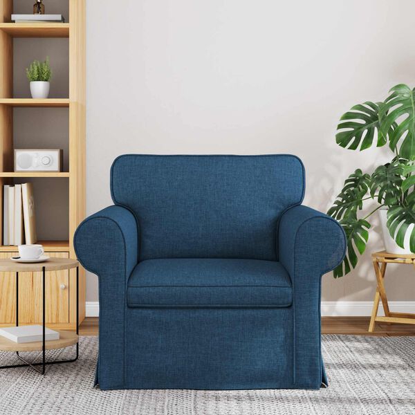 vidaXL Sofa Blau Gesamtabmessungen: 95 x 82 x 80 cm (B x T x H) Samt