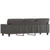 vidaXL 3-Sitzer-Sofa Grau 180 cm Kunstleder