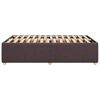 vidaXL Bettgestell ohne Matratze Dunkelbraun 120x190 cm Stoff