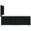 vidaXL Boxspringbett mit Matratze Schwarz 90x190 cm Stoff