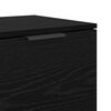 vidaXL Bettschrank 2 pcs Schwarz Eichen-Optik 40 x 39 x 40 cm