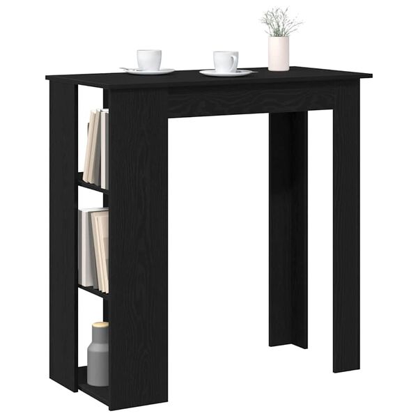 vidaXL Bartisch Schwarz Eichen-Optik 102 x 50 x 103,5 cm Holzwerkstoff