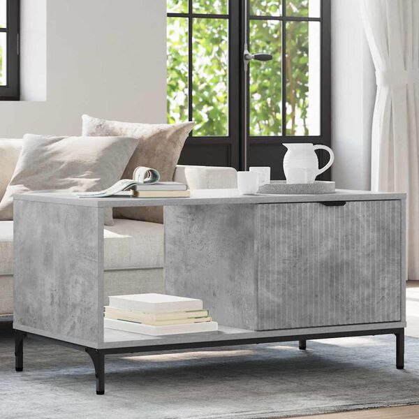 vidaXL Couchtisch Beton Grau 90 x 49 x 46 cm Holzwerkstoff