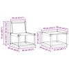 vidaXL Outdoor-Sofagarnitur mit Kissen 4 pcs Nat&uuml;rlich und Hellgrau