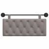 vidaXL H&auml;ngevorderseite Wandmontiert Taupe 110 x 55 x 7 cm Stoff
