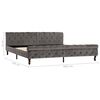 vidaXL Bettgestell Grau Samt 200x200 cm