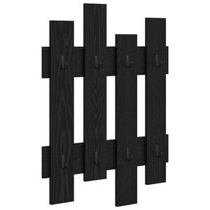 vidaXL Wandmontierter nachttisch Schwarz Eichen-Optik 60 x 3 x 82 cm