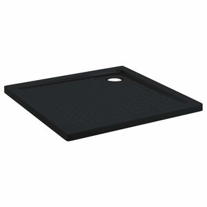 vidaXL Duschbodenablage mit Punkten 90 x 90 x 4 cm ABS Schwarz