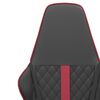 vidaXL Gaming-Stuhl Schwarz und Weinrot Kunstleder