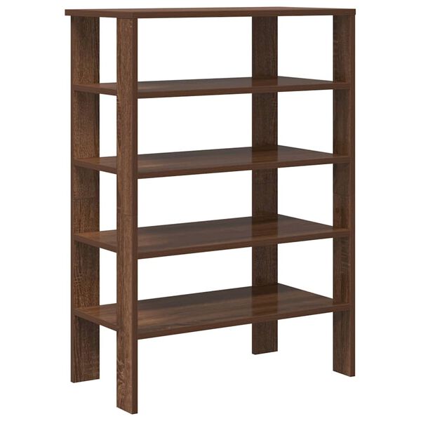 vidaXL Schuhregal Braun Eichen-Optik 61x32x87,5 cm Holzwerkstoff