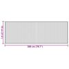 vidaXL Teppich Rechteckig Schwarz 70x200 cm Bambus