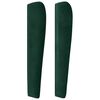 vidaXL Kopfteil mit Ohren Dunkelgr&uuml;n 203x23x118/128 cm Samt