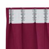 vidaXL Verdunkelungs-Vorh&auml;nge mit Ringen 2 pcs Weinrot 175 x 140 cm