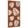vidaXL Garten-Wanddeko 105x55 cm Cortenstahl Blatt-Design