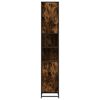 vidaXL Badschrank R&auml;uchereiche 35x37,5x188,5 cm Holzwerkstoff Metall